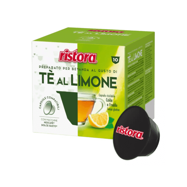 Ristora Lemon Tea Drink in capsules compatible with Dolce Gusto, 10pcs